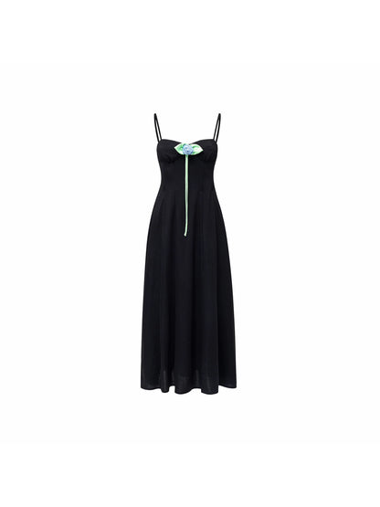Rose Brooch Corset Maxi Dress 1Jinn Studio
