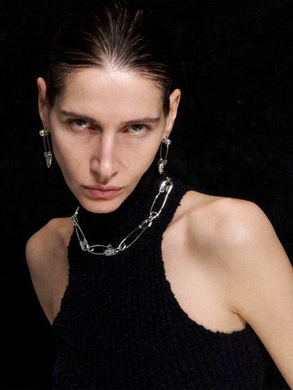 Paperclip Herringbone Choker