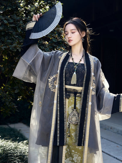 (Final Sale) "碧山阑夜" Song Dynasty Hanfu Set