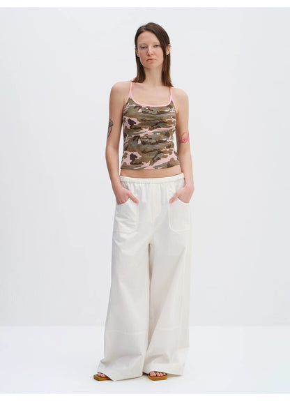 Desert Camo Sculpt U-Neck Slim Tank Top