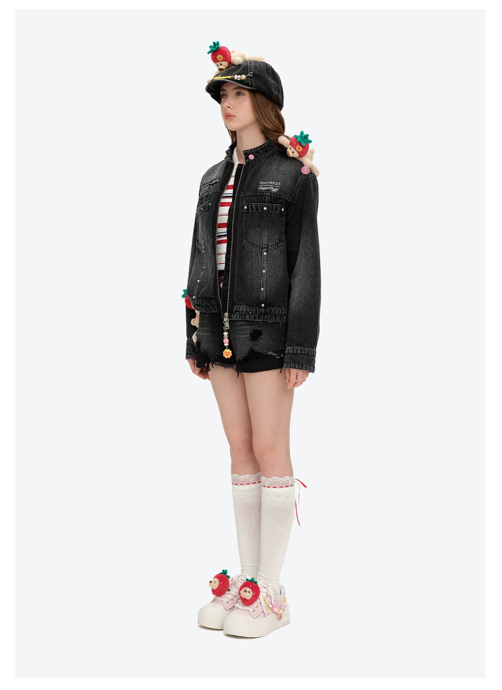 Candy Bear Platform Canvas Sneakers