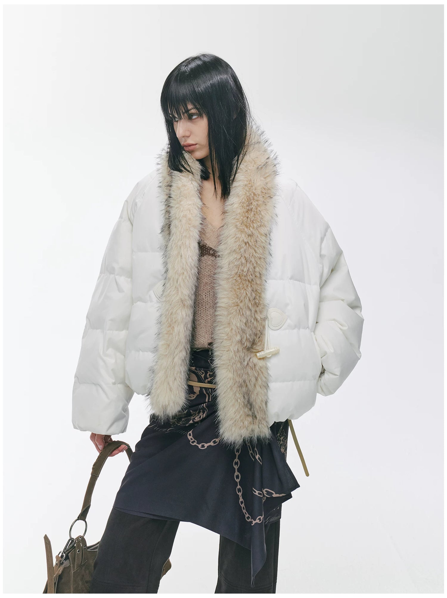 90% Duck Down Fur-Trimmed Parka