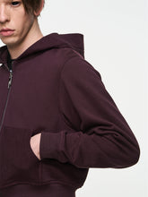 Black & Burgundy Cropped Hoodie - CHINASQUAD