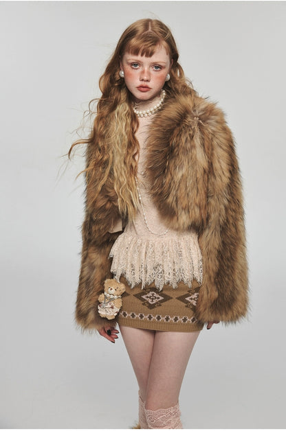 Rat Fur Short Thickened Coat - CHINASQUAD