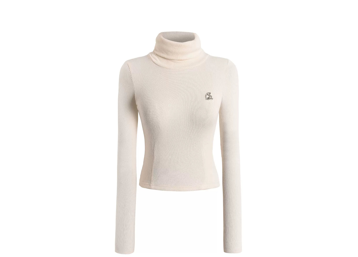 High-Neck Stretch Knit Base Layer