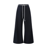 Midnight High-Waist Wide-Leg Trousers - CHINASQUAD
