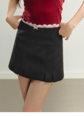 Red & Dark Gray Skort - CHINASQUAD