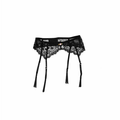 Sheer Lace Low-Rise Garter Belt