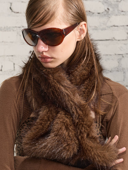 PlushTouch Winter Faux Fur Scarf