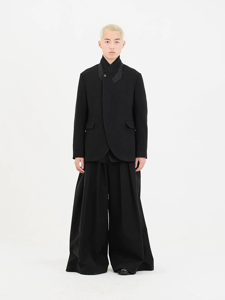 Pleated Wide-Leg Pants