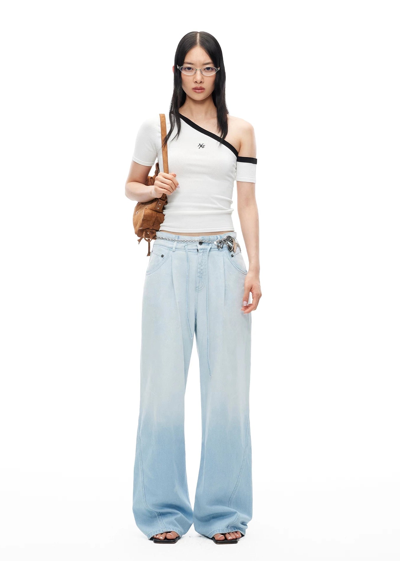 Summer Vacation Breathable Straight-Leg Wide Jeans