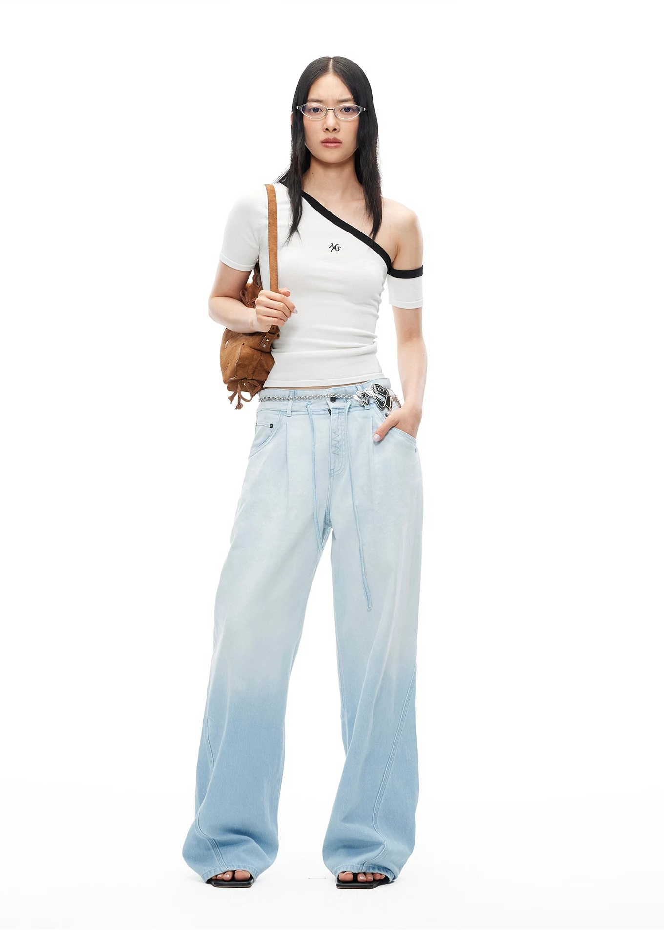 Summer Vacation Breathable Straight-Leg Wide Jeans