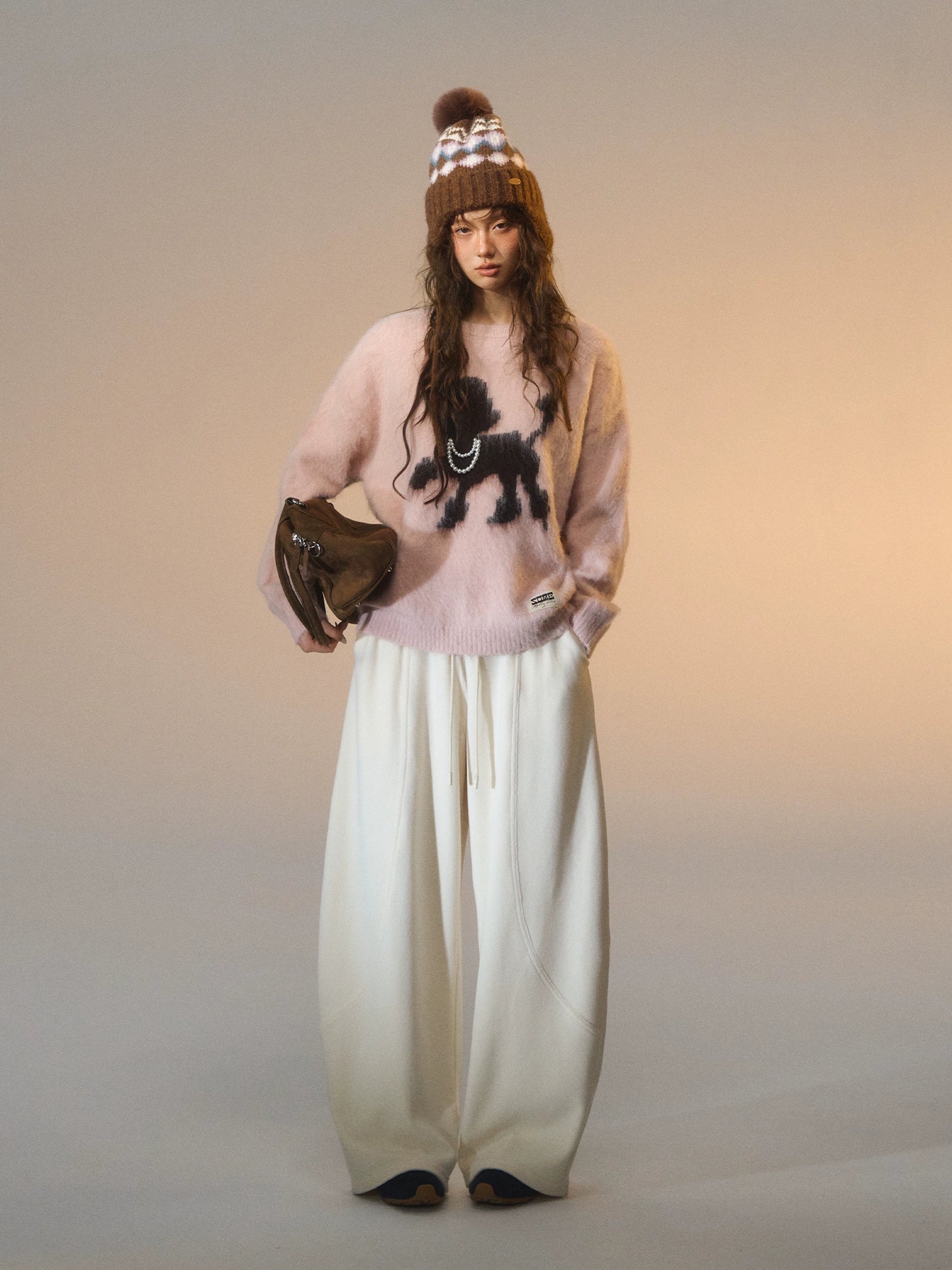 Playful Puppy Crewneck Sweater