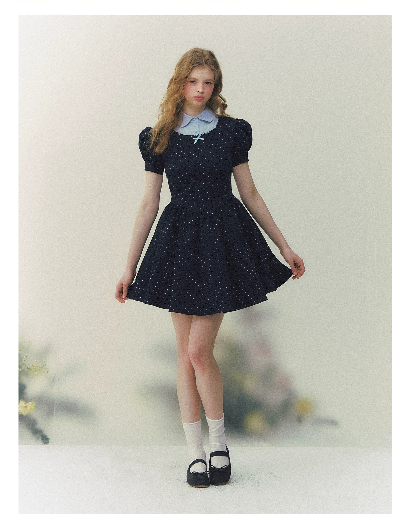 Polka Heiress Puff Dress