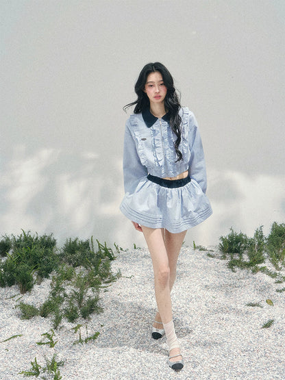 Preppy Check Cropped Set