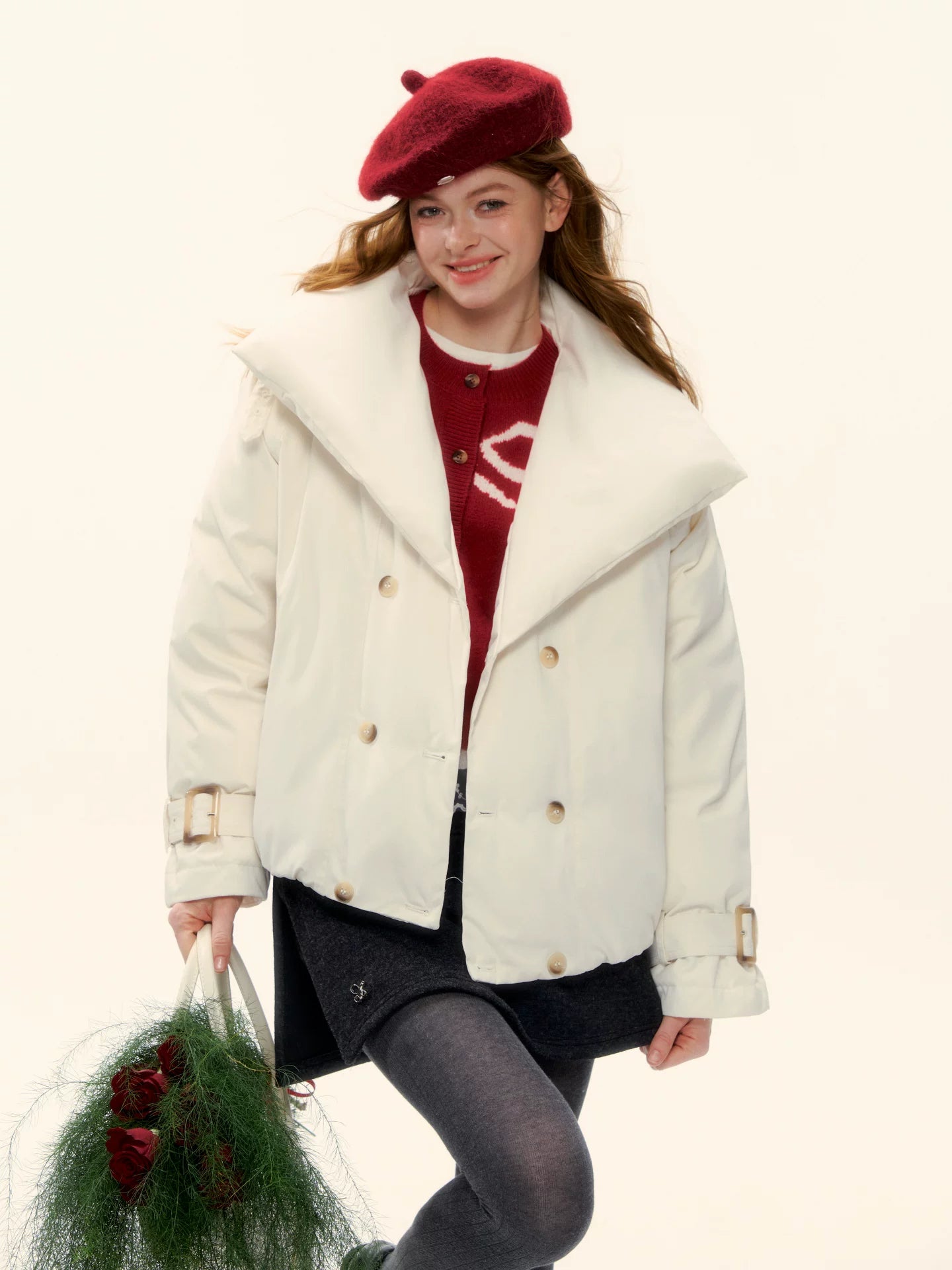 Duck Down Oversized Short Down Jacket