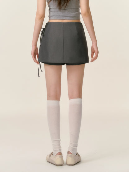 Bow Tie Suit Skirt Pants