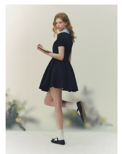 Polka Heiress Puff Dress