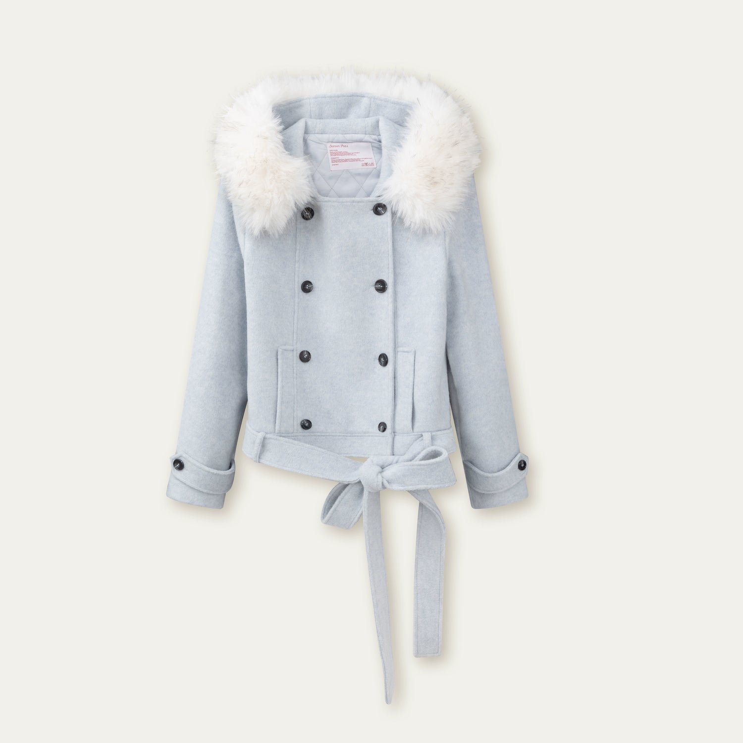 Vintage Double-Breasted Wool-Blend Jacket