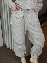 Retro Diagonal Cut Striped Bud Shirt - CHINASQUAD