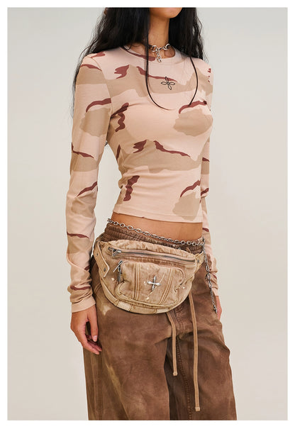Wild Denim Crossbody Waist Bag