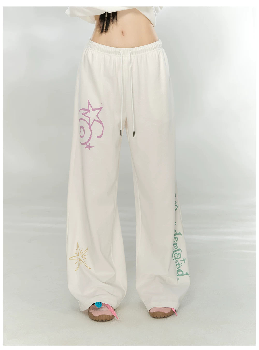 Printed Waffle Knit Hoodie &amp; Pants Set