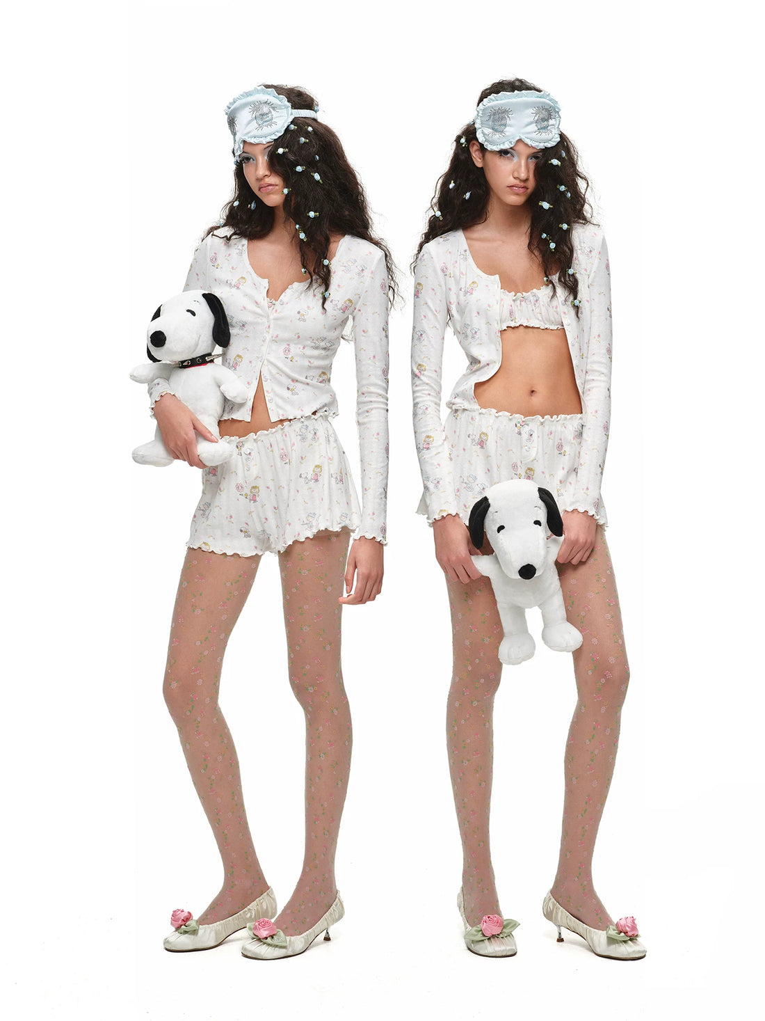 Snoopy Floral Loungewear Pajama Set 1Jinn Studio