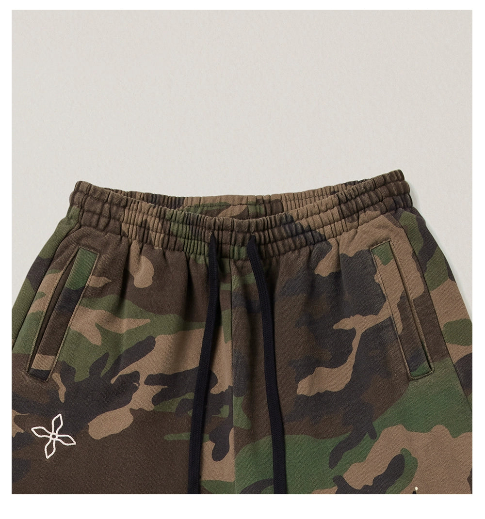 Cross Emblem Tower Wide-Leg Sweatpants