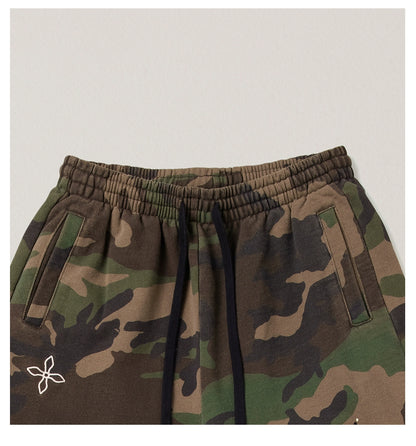 Cross Emblem Tower Wide-Leg Sweatpants