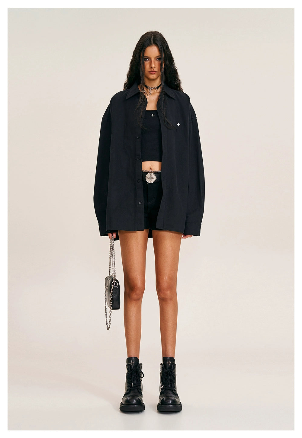 Cross Giant Oversized Utility Shirt