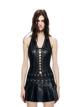 24ANS Leather Halter Mini Dress – view 2