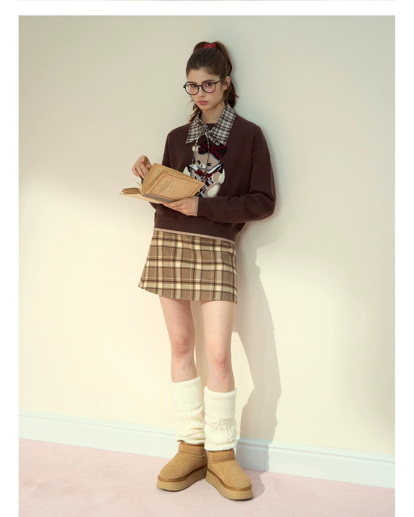 Bunny Diary Collar Sweater