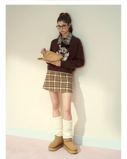 Bunny Diary Collar Sweater