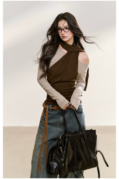 Washed Loose Straight-Leg Jeans
