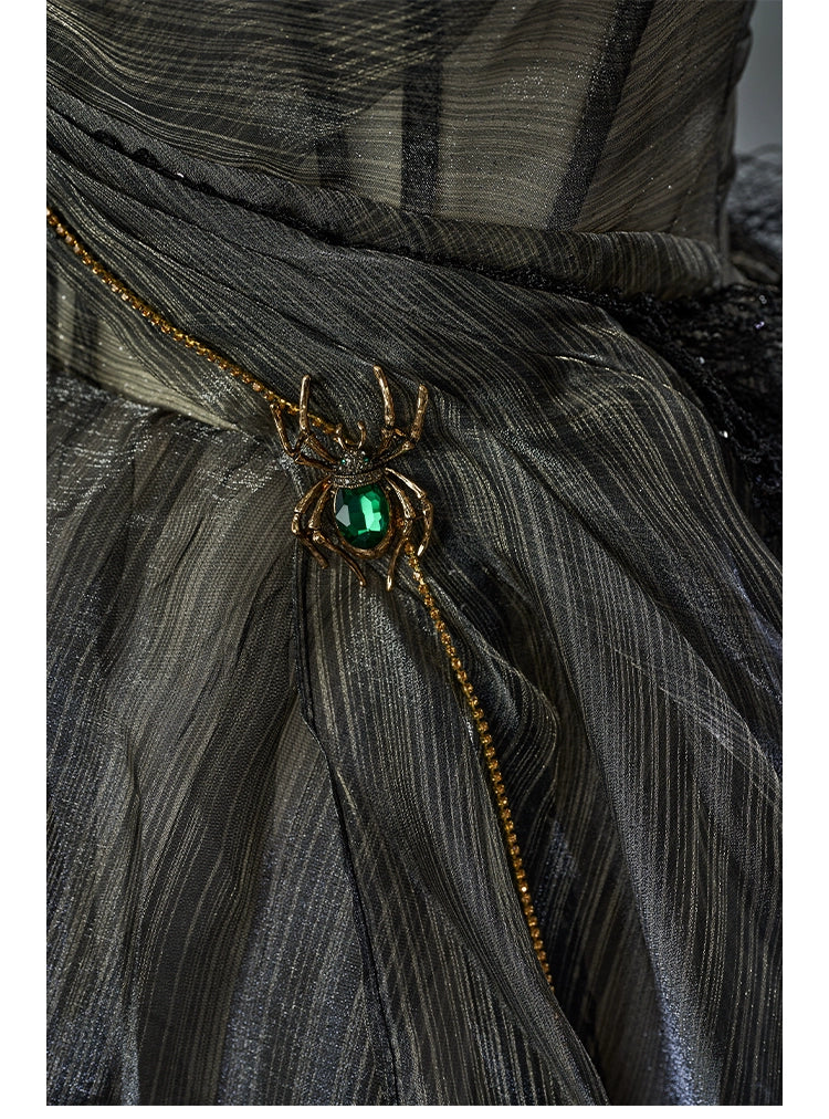 Arachnid Noir Couture Gown