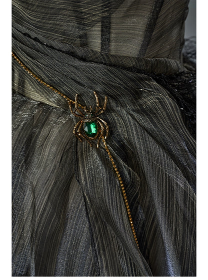 Arachnid Noir Couture Gown