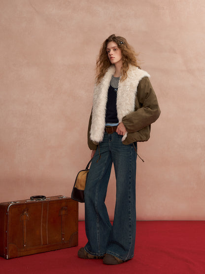 High-Rise Stretch Flared Denim Pants