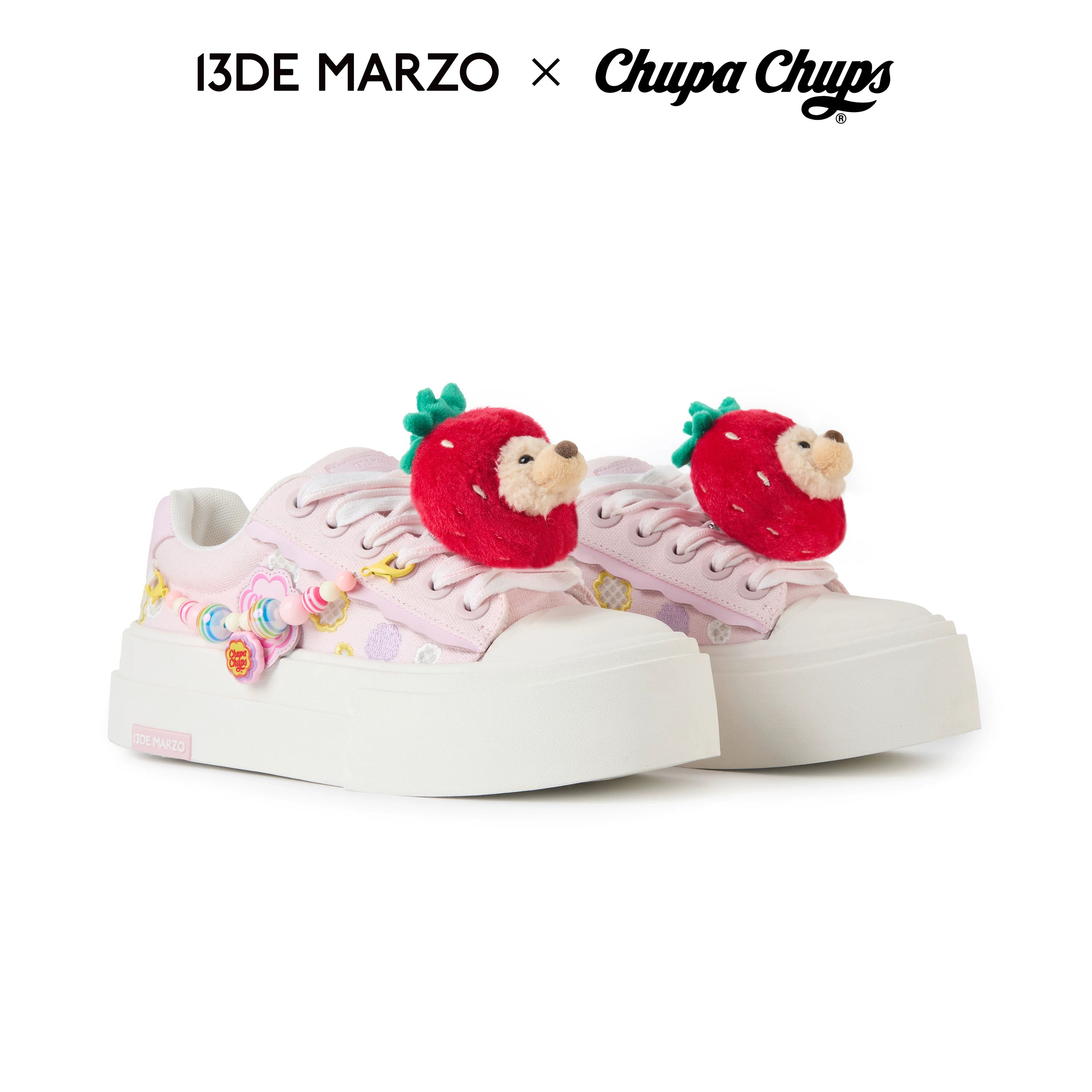 Candy Bear Platform Canvas Sneakers