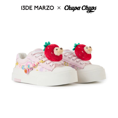 Candy Bear Platform Canvas Sneakers