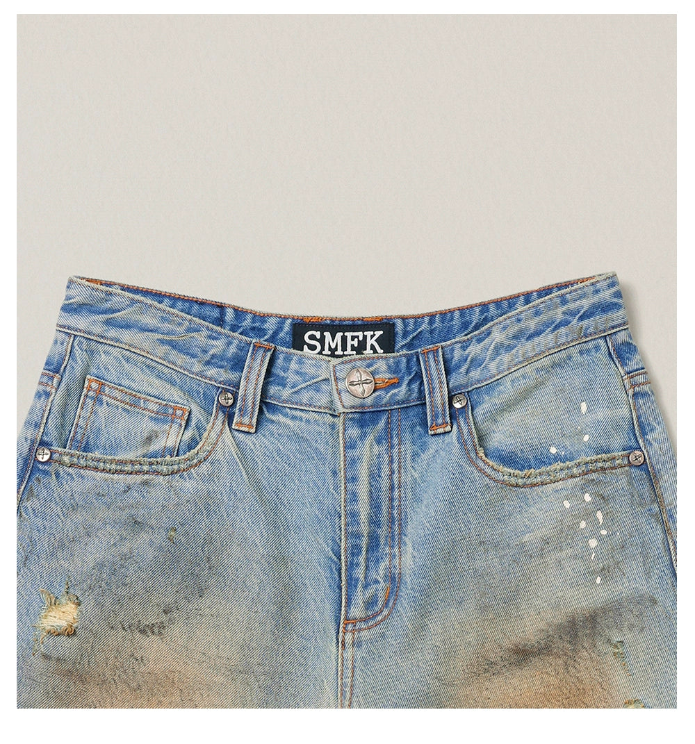 Origin of Wildness Wide-Leg Denim Pants