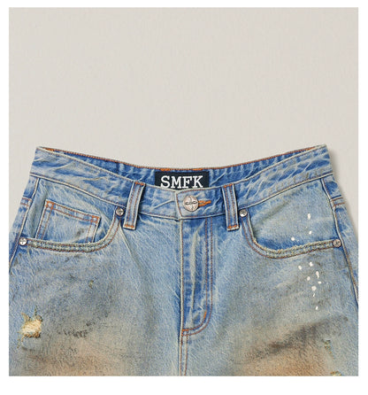 Origin of Wildness Wide-Leg Denim Pants