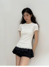 Black and White 3D A-Line Skirt - CHINASQUAD