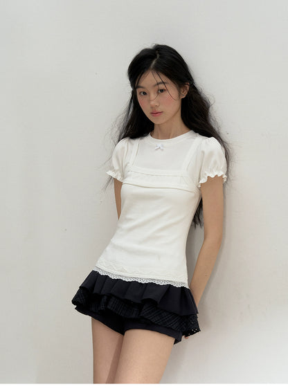 Black and White 3D A-Line Skirt - CHINASQUAD