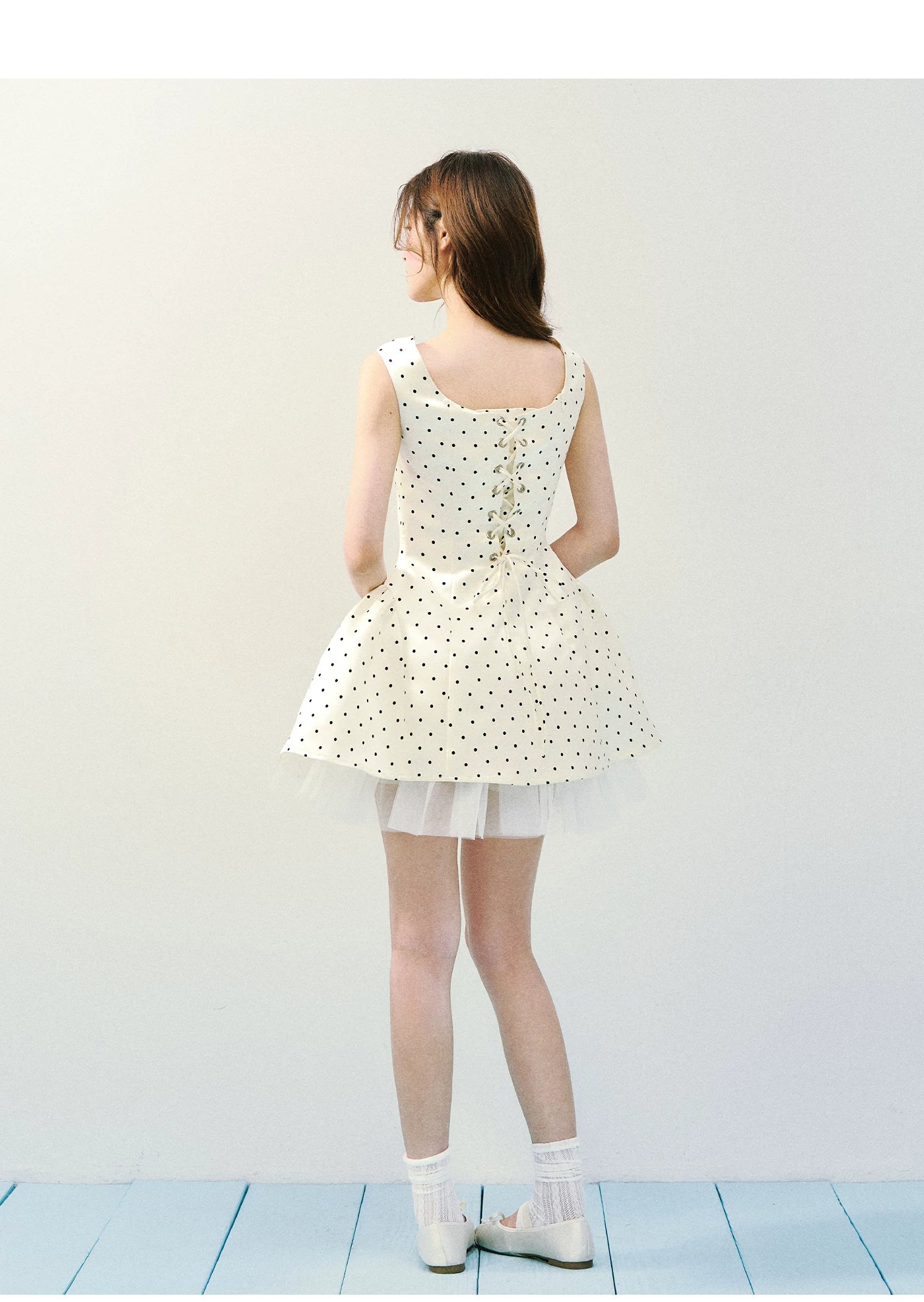 Blush Satin Princess Bubble Hem Dress