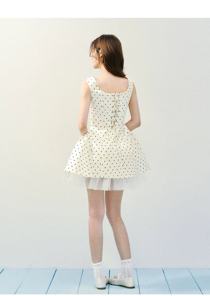 Blush Satin Princess Bubble Hem Dress
