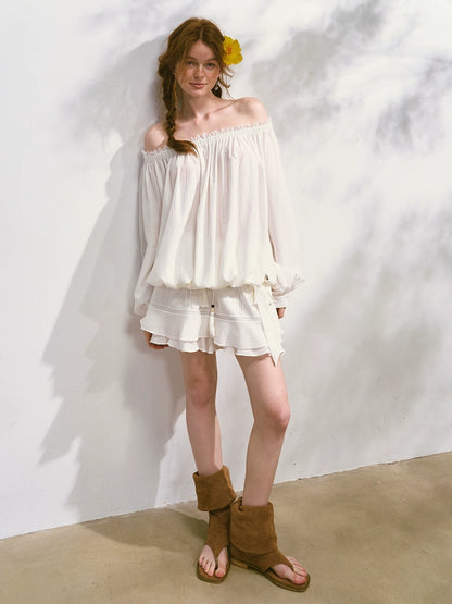 Cool and Relaxing Sun-protection Cover-up &amp; Skort Set