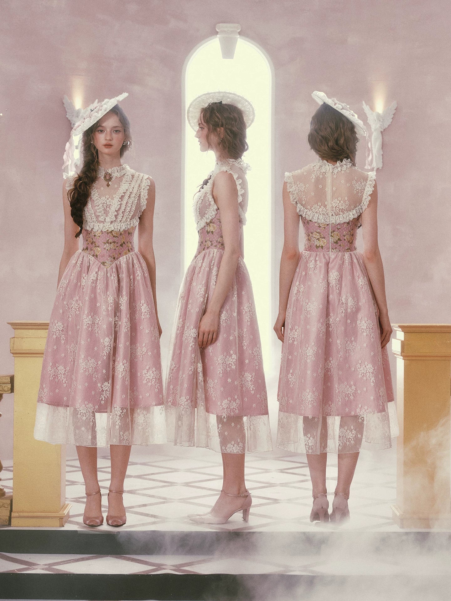 Rose Ode Rococo Couture Dress