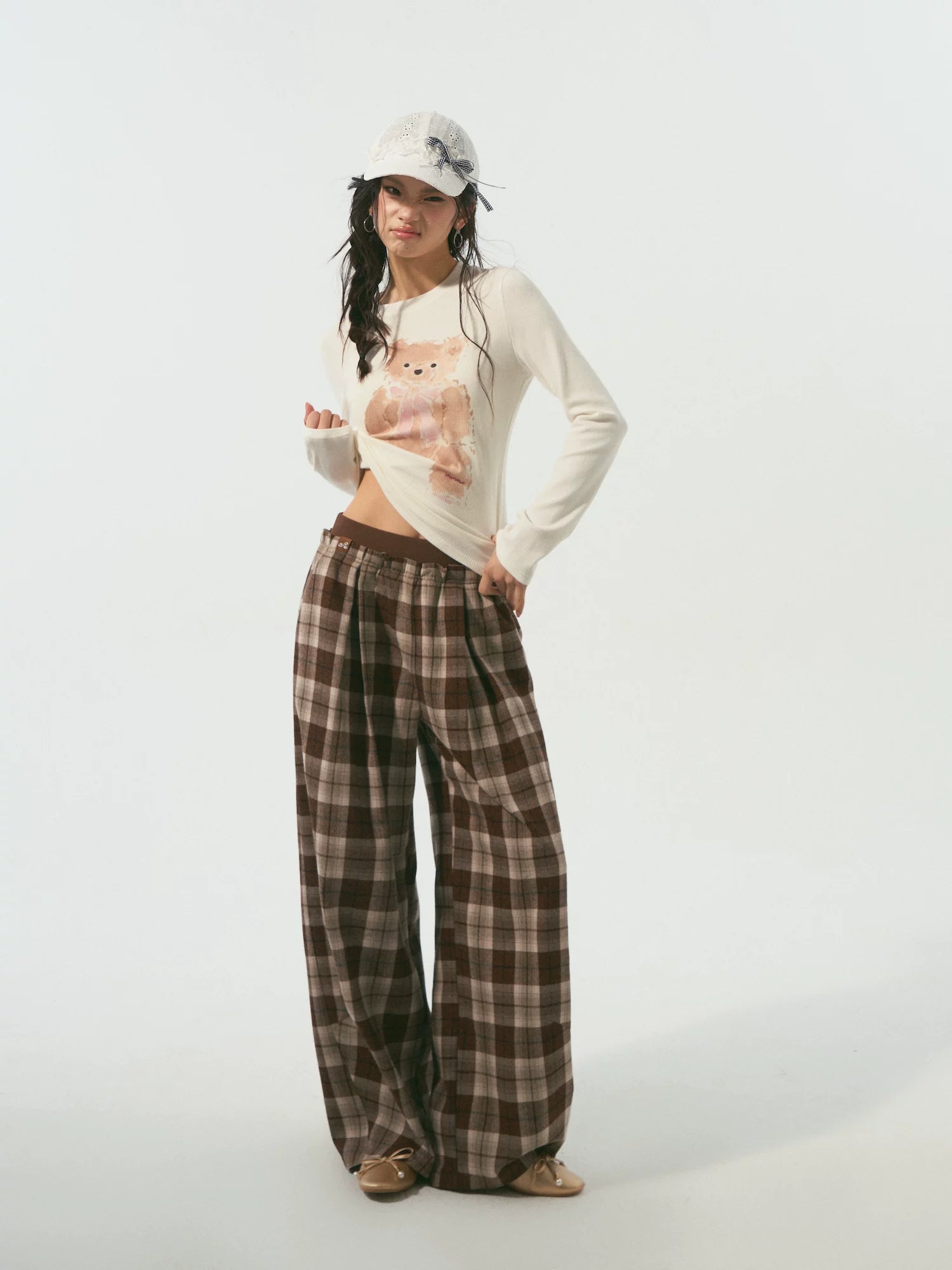 Long-Sleeve Cotton-Blend T-Shirt