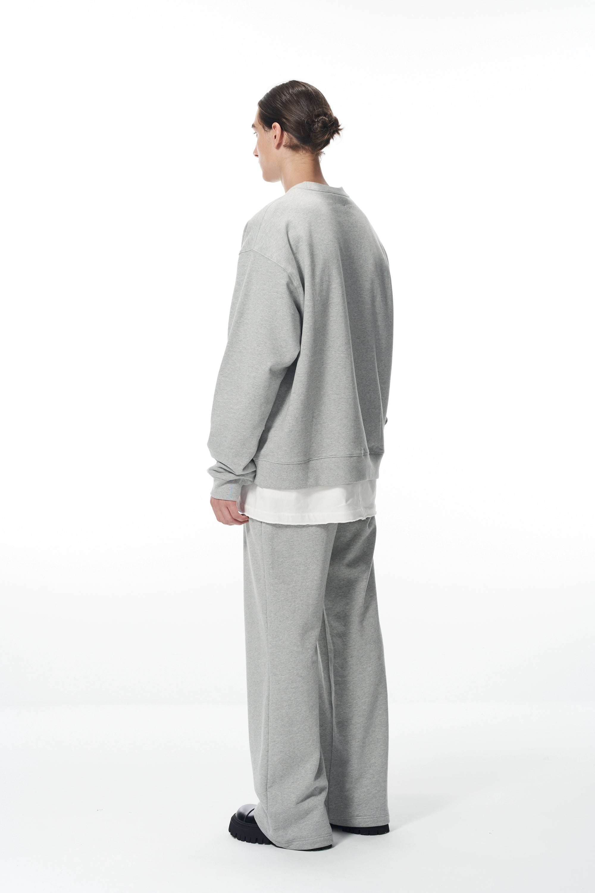 Essential Logo Sweatshirt &amp; Hoodie &amp; Sweatpants Set