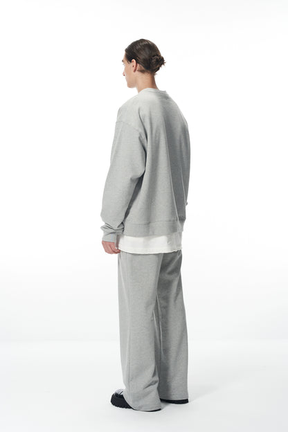Essential Logo Sweatshirt &amp; Hoodie &amp; Sweatpants Set